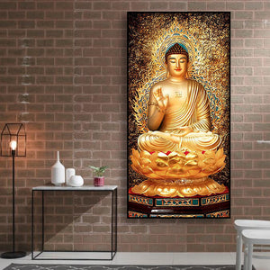 Buddha 45x85cm(canvas) Full Round Drill Diamond Painting