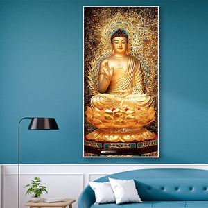 Buddha 45x85cm(canvas) Full Round Drill Diamond Painting