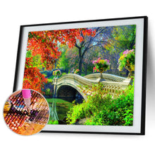 Load image into Gallery viewer, Village Bridge 50x40cm(canvas) full square drill diamond painting
