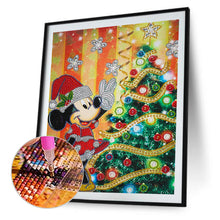 Load image into Gallery viewer, Mickey Christmas Tree 30x40cm(canvas) beautiful special shaped drill diamond painting
