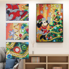 Load image into Gallery viewer, Mickey Christmas Tree 30x40cm(canvas) beautiful special shaped drill diamond painting
