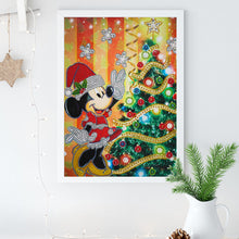 Load image into Gallery viewer, Mickey Christmas Tree 30x40cm(canvas) beautiful special shaped drill diamond painting
