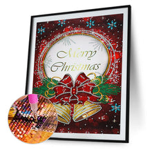 Load image into Gallery viewer, Merry Christmas Card 30x40cm(canvas) beautiful special shaped drill diamond painting
