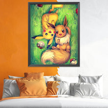 Load image into Gallery viewer, Pikachu 11CT Stamped Cross Stitch Kit 40x65cm(canvas)
