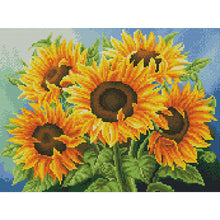Load image into Gallery viewer, Sunflower 11CT Stamped Cross Stitch Kit 46x36cm(canvas)
