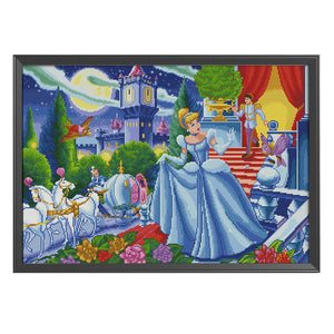 Prince Cinderella 11CT Stamped Cross Stitch Kit 50x70cm(canvas)