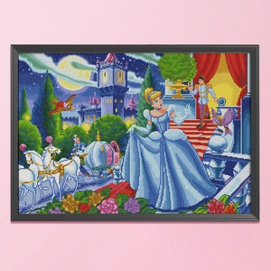 Prince Cinderella 11CT Stamped Cross Stitch Kit 50x70cm(canvas)