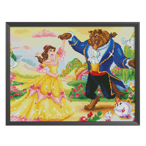 Beauty & the Beast 11CT Stamped Cross Stitch Kit 50x40cm(canvas)