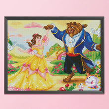 Load image into Gallery viewer, Beauty &amp; the Beast 11CT Stamped Cross Stitch Kit 50x40cm(canvas)
