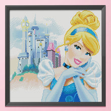 Load image into Gallery viewer, Cinderella 11CT Stamped Cross Stitch Kit 40x40cm(canvas)

