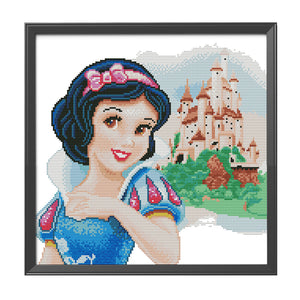 Snow White 11CT Stamped Cross Stitch Kit 40x40cm(canvas)