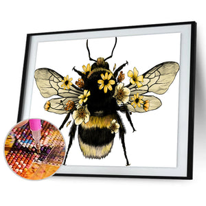 Bee 40x30cm(canvas) Full Round Drill Diamond Painting