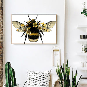 Bee 40x30cm(canvas) Full Round Drill Diamond Painting