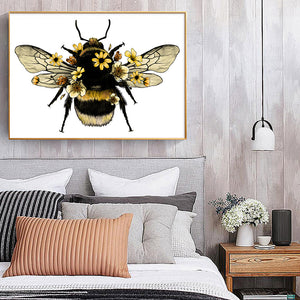 Bee 40x30cm(canvas) Full Round Drill Diamond Painting