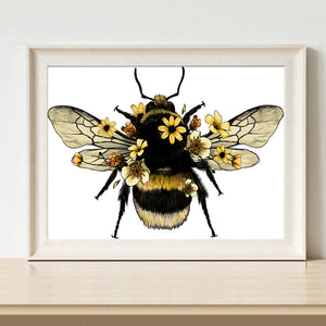 Bee 40x30cm(canvas) Full Round Drill Diamond Painting