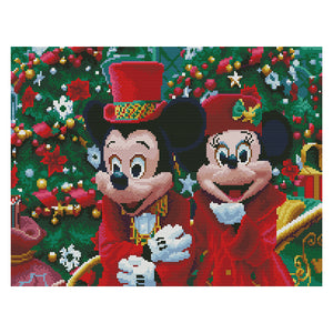 Mickey Mouse 11CT Stamped Cross Stitch Kit 50x40cm(canvas)