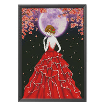 Load image into Gallery viewer, Evening Dress Girl 11CT Stamped Cross Stitch Kit 50x70cm(canvas)
