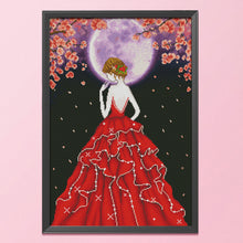 Load image into Gallery viewer, Evening Dress Girl 11CT Stamped Cross Stitch Kit 50x70cm(canvas)
