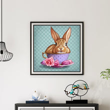 Load image into Gallery viewer, Cup &amp; Rabbit 30x30cm(canvas) Full Round Drill Diamond Painting
