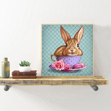 Load image into Gallery viewer, Cup &amp; Rabbit 30x30cm(canvas) Full Round Drill Diamond Painting
