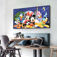 Load image into Gallery viewer, Mickey Mouse &amp; Donald Duck 85x45cm(canvas) Full Round Drill Diamond Painting
