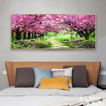Load image into Gallery viewer, Cherry Blossom 85x45cm(canvas) Full Round Drill Diamond Painting
