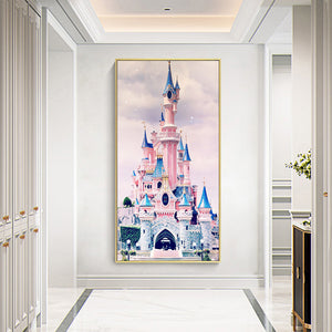 Colorful Castle 45x85cm(canvas) Full Round Drill Diamond Painting