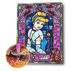 Flower Princess 30x40cm(canvas) Full Round Drill Diamond Painting