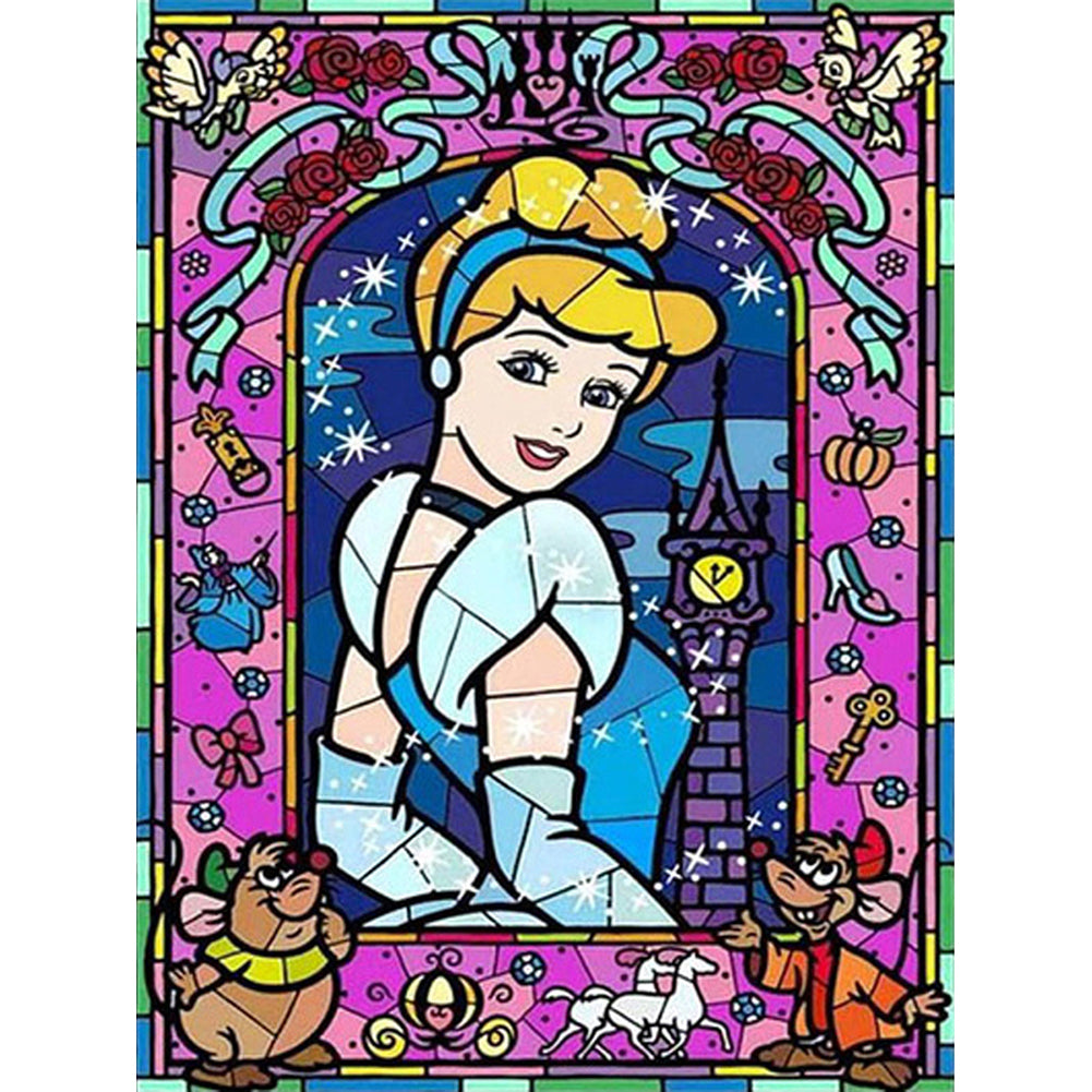 Flower Princess 30x40cm(canvas) Full Round Drill Diamond Painting