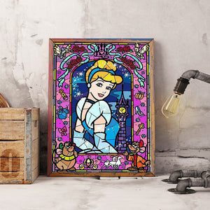 Flower Princess 30x40cm(canvas) Full Round Drill Diamond Painting