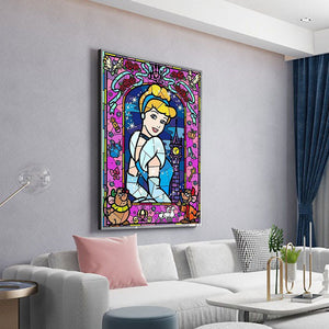Flower Princess 30x40cm(canvas) Full Round Drill Diamond Painting