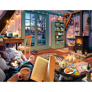 Cozy House 50x40cm(canvas) Full Round Drill Diamond Painting