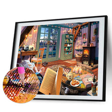 Load image into Gallery viewer, Cozy House 50x40cm(canvas) Full Round Drill Diamond Painting
