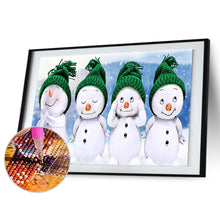 Load image into Gallery viewer, Snowman Festival 50x30cm(canvas) Full Round Drill Diamond Painting
