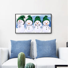 Load image into Gallery viewer, Snowman Festival 50x30cm(canvas) Full Round Drill Diamond Painting
