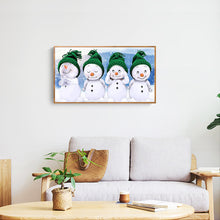 Load image into Gallery viewer, Snowman Festival 50x30cm(canvas) Full Round Drill Diamond Painting
