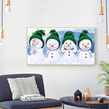 Load image into Gallery viewer, Snowman Festival 50x30cm(canvas) Full Round Drill Diamond Painting
