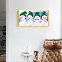 Load image into Gallery viewer, Snowman Festival 50x30cm(canvas) Full Round Drill Diamond Painting
