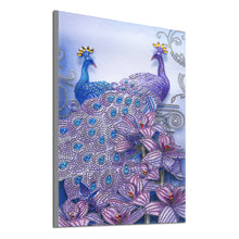Load image into Gallery viewer, Peafowl 30x40cm(canvas) beautiful special shaped drill diamond painting
