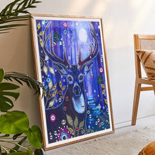 Load image into Gallery viewer, Deer 30x40cm(canvas) beautiful special shaped drill diamond painting
