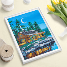 Load image into Gallery viewer, Lake House 30x40cm(canvas) beautiful special shaped drill diamond painting
