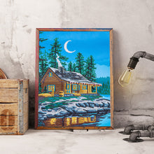 Load image into Gallery viewer, Lake House 30x40cm(canvas) beautiful special shaped drill diamond painting
