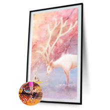 Load image into Gallery viewer, Sika Deer 45x85cm(canvas) Full Round Drill Diamond Painting
