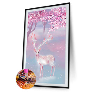 Sika Deer 45x85cm(canvas) Full Round Drill Diamond Painting
