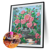 Load image into Gallery viewer, Flower 30x40cm(canvas) partial crystal drill diamond painting
