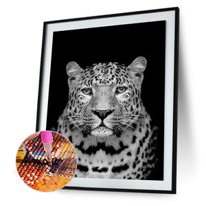 Leopard 30x40cm(canvas) full round drill diamond painting