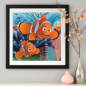 Cartoon Goldfish 30x30cm(canvas) full round drill diamond painting