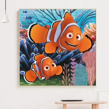 Load image into Gallery viewer, Cartoon Goldfish 30x30cm(canvas) full round drill diamond painting
