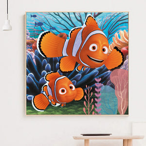 Cartoon Goldfish 30x30cm(canvas) full round drill diamond painting