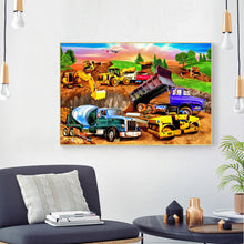 Load image into Gallery viewer, Excavator 40x30cm(canvas) full round drill diamond painting
